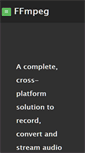 Mobile Screenshot of lists.ffmpeg.org
