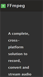 Mobile Screenshot of ffmpeg.org